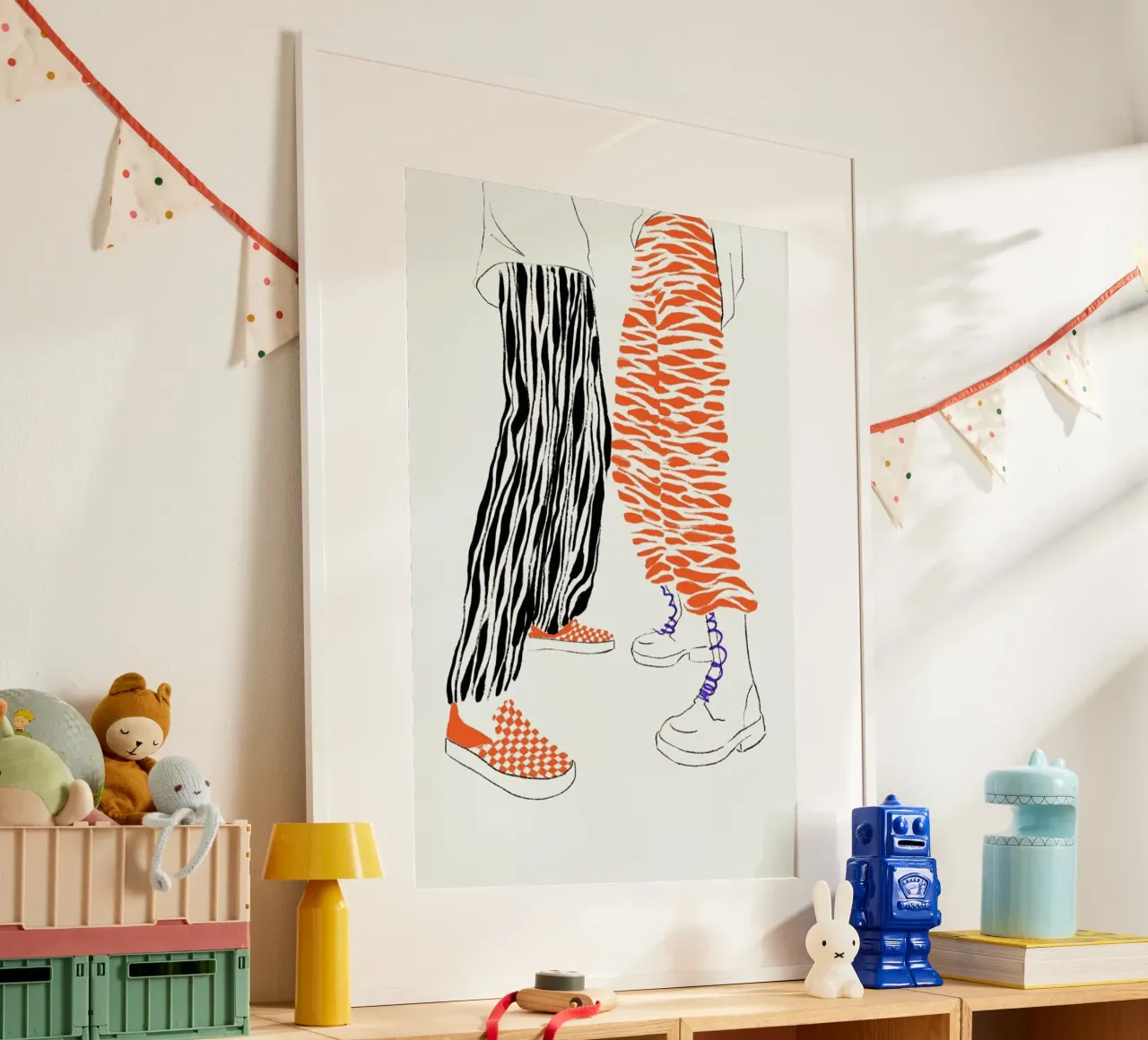 High-Tops poster con telaio in plastica da Graphite