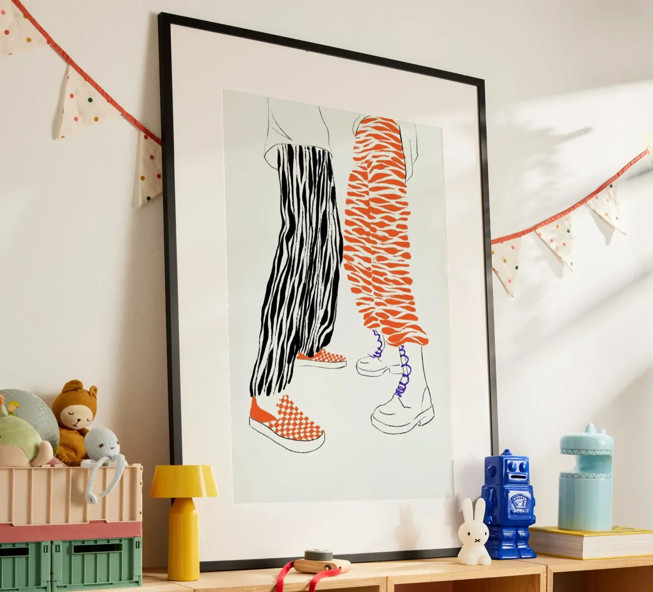 High-Tops poster con telaio in plastica da Graphite