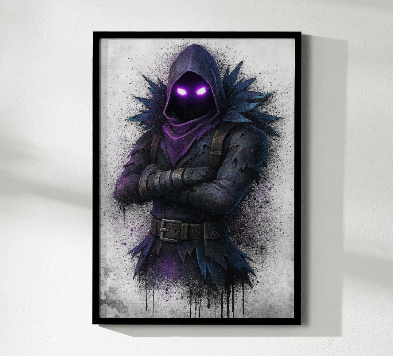 Raven Fortnite carta hahnemühle da FreeArtStudio
