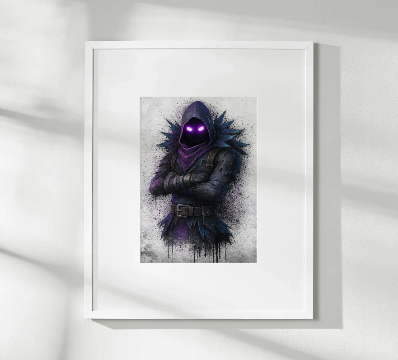 Raven Fortnite carta hahnemühle da FreeArtStudio