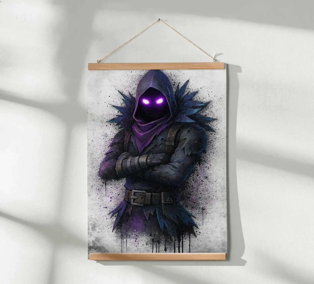 Raven Fortnite carta hahnemühle da FreeArtStudio