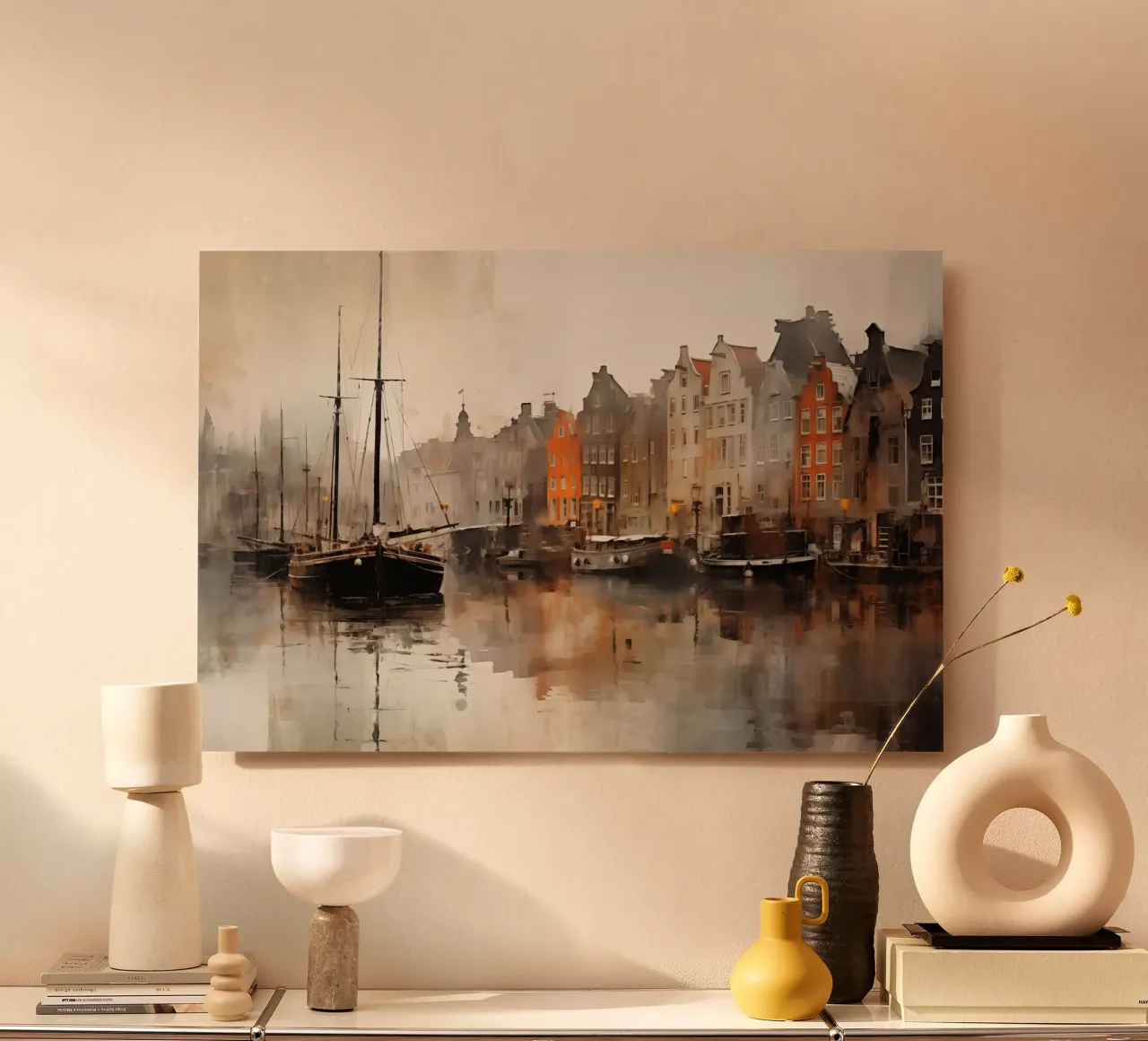 Boats in port forex plate by Imagine
