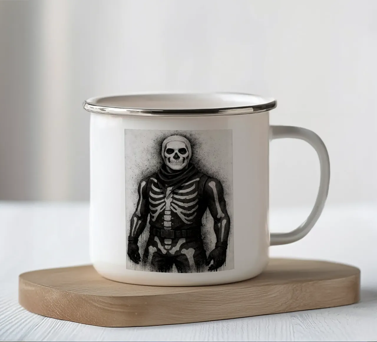 Skull Trooper tazza in smalto da FreeArtStudio