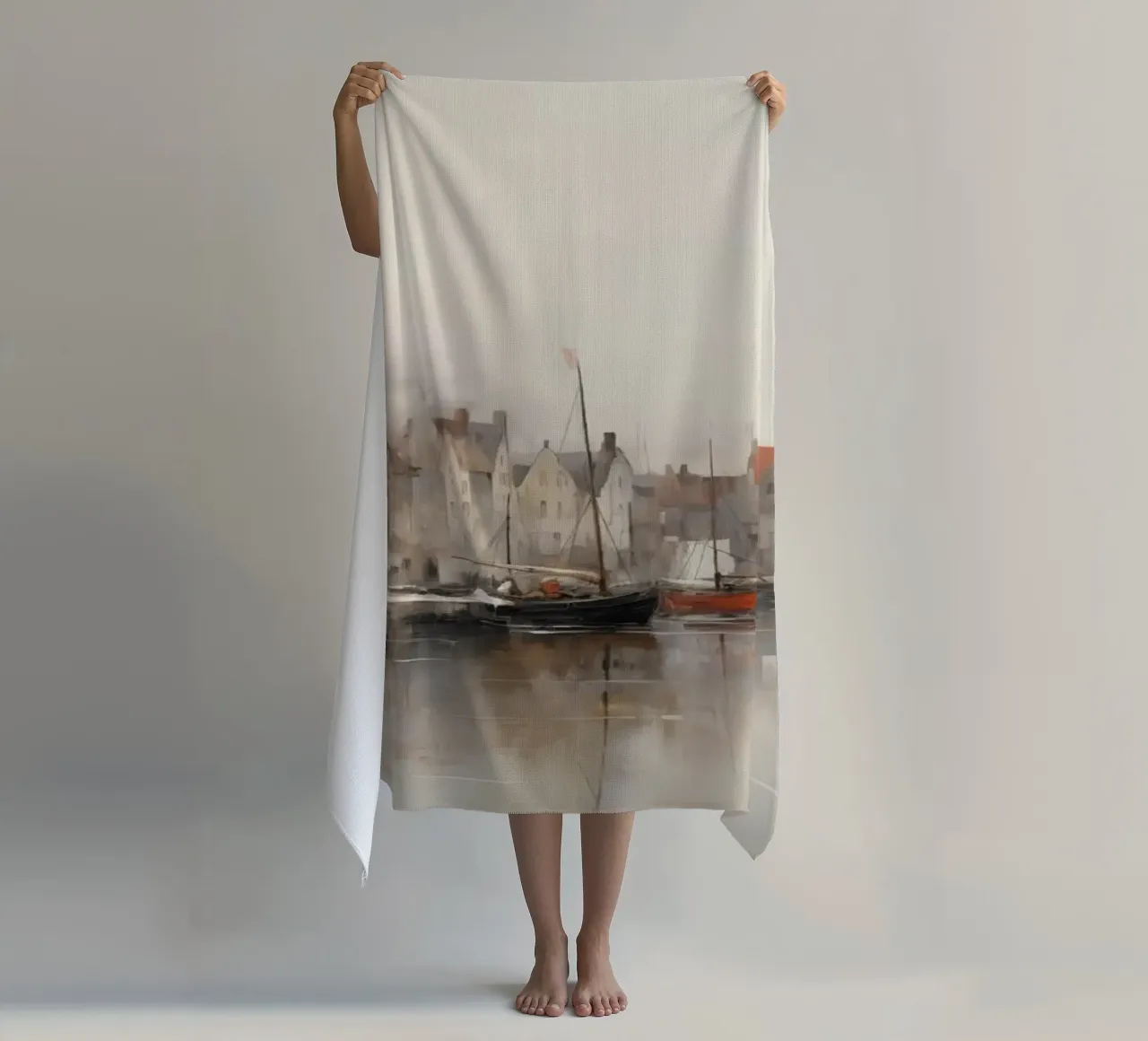 Havenstad strandhanddoek van Imagine