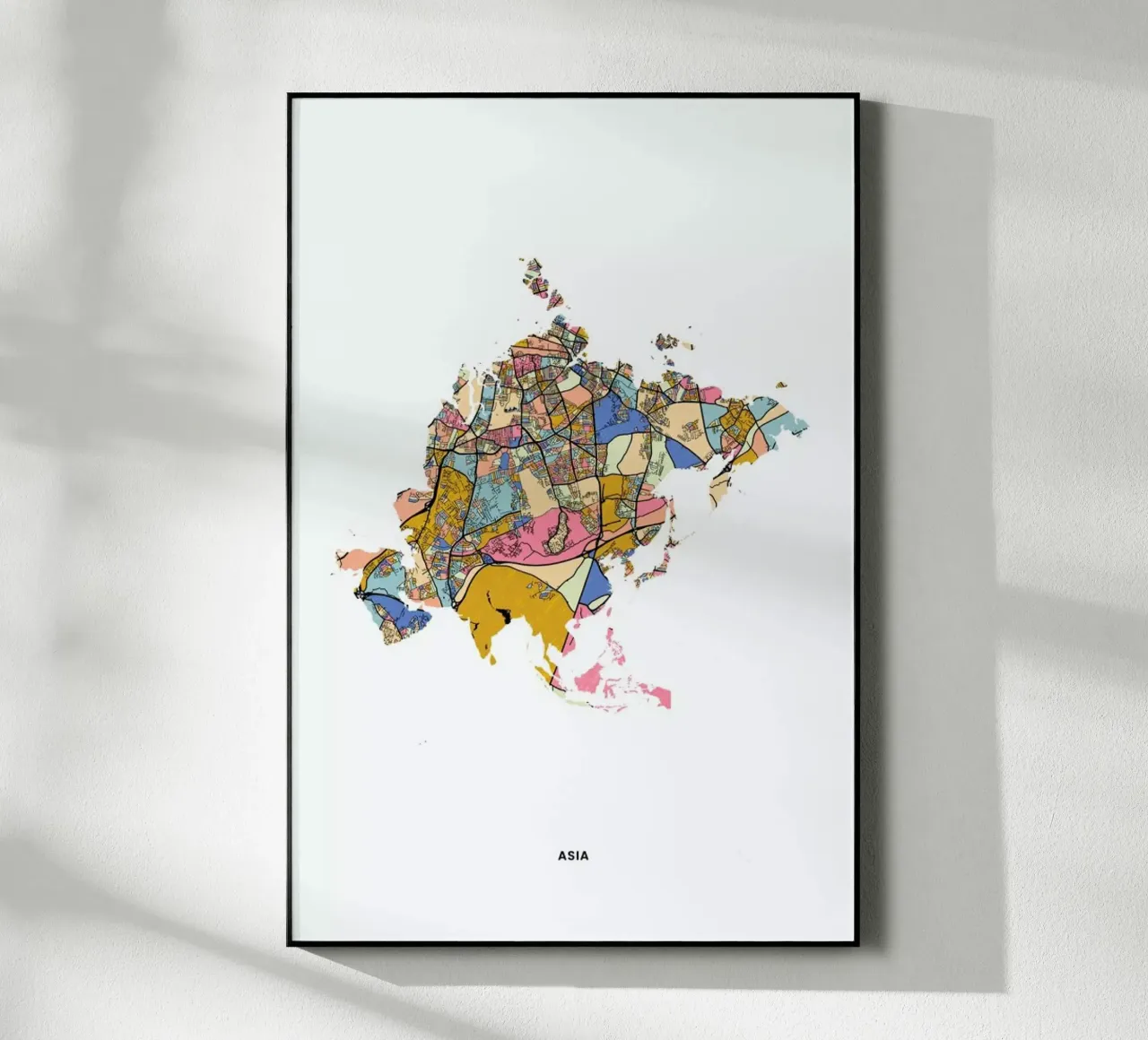 Asia plexiglass da The Cartography Collection