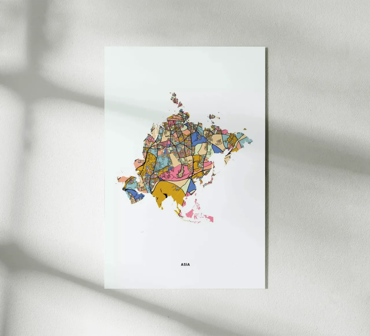 Asia plexiglass da The Cartography Collection