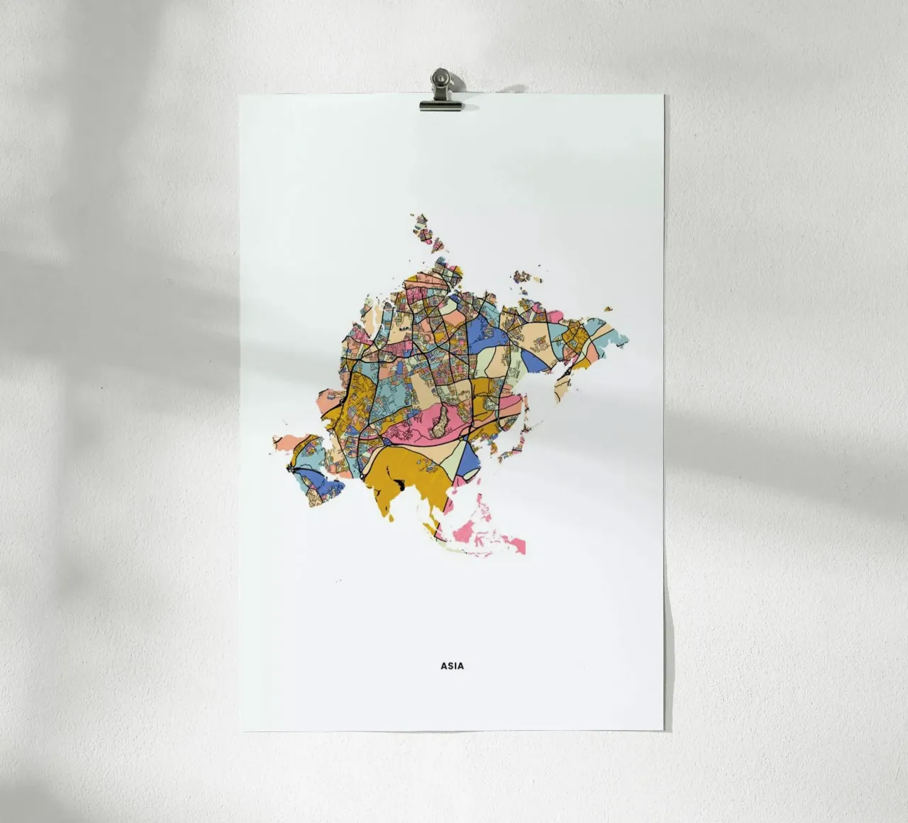 Asia poster da The Cartography Collection