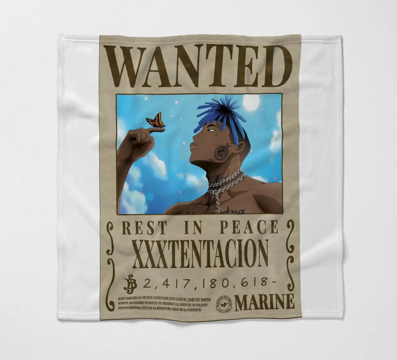 Riposa in pace xxxtentacion coperta in pile da Green
