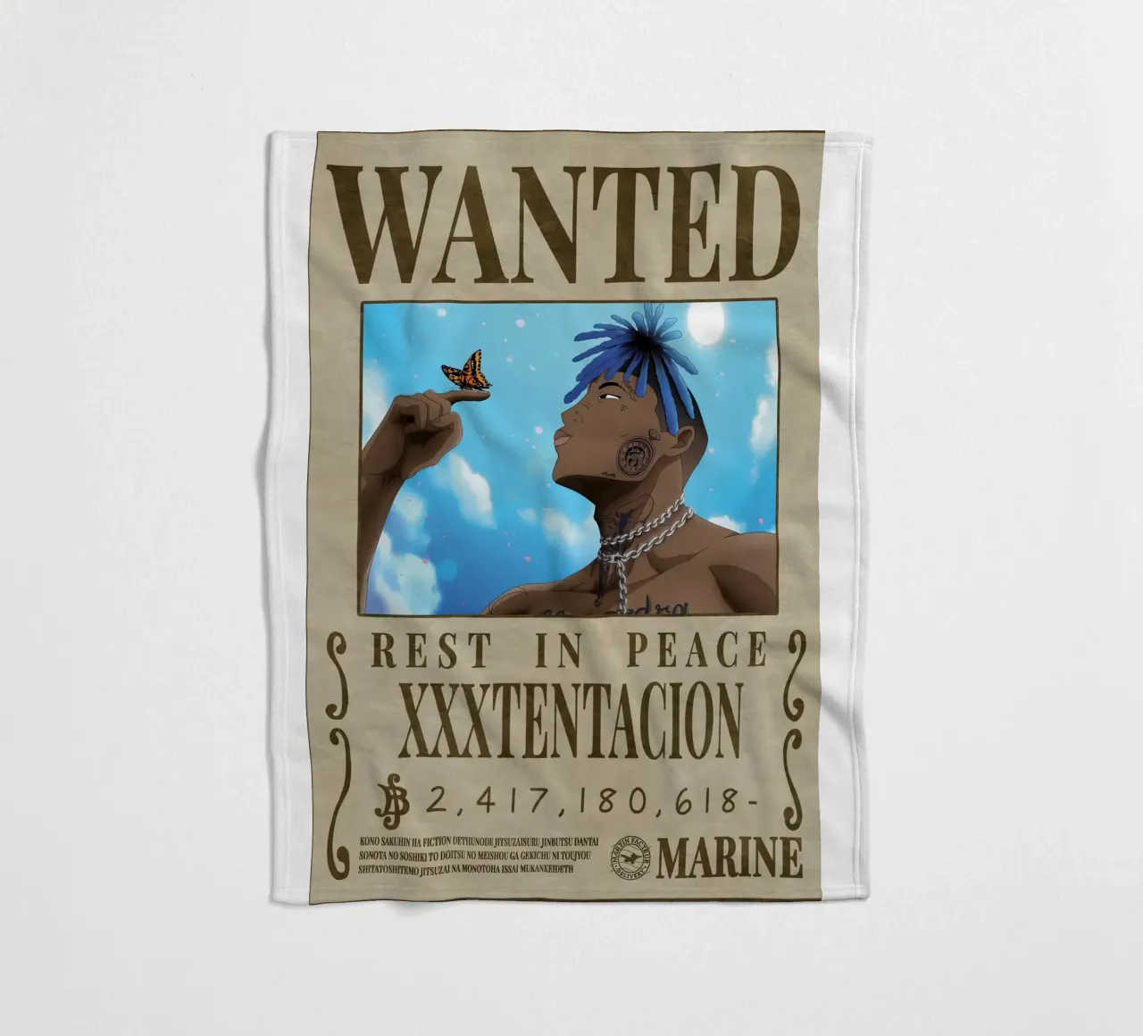 Riposa in pace xxxtentacion coperta in pile da Green