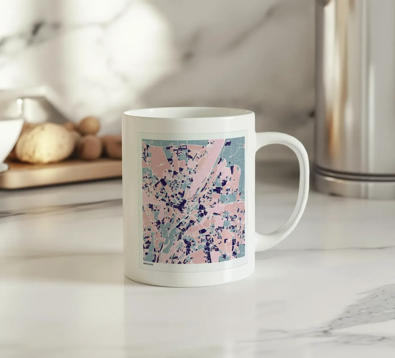 Munich III tazza in ceramica da The Cartography Collection