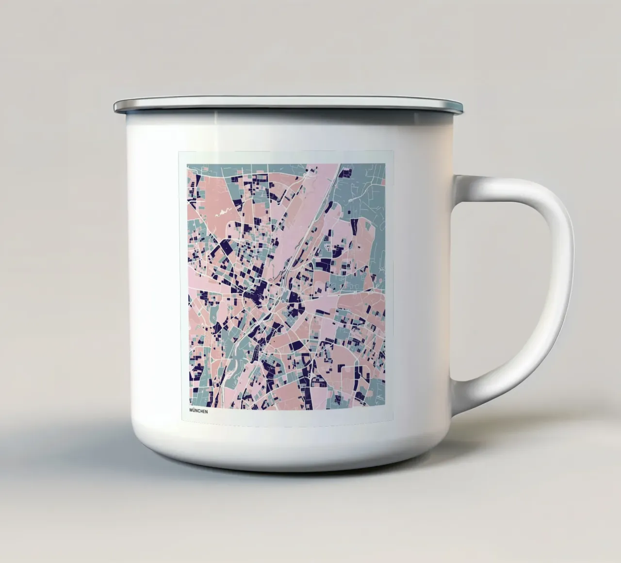 Munich III tazza in smalto da The Cartography Collection