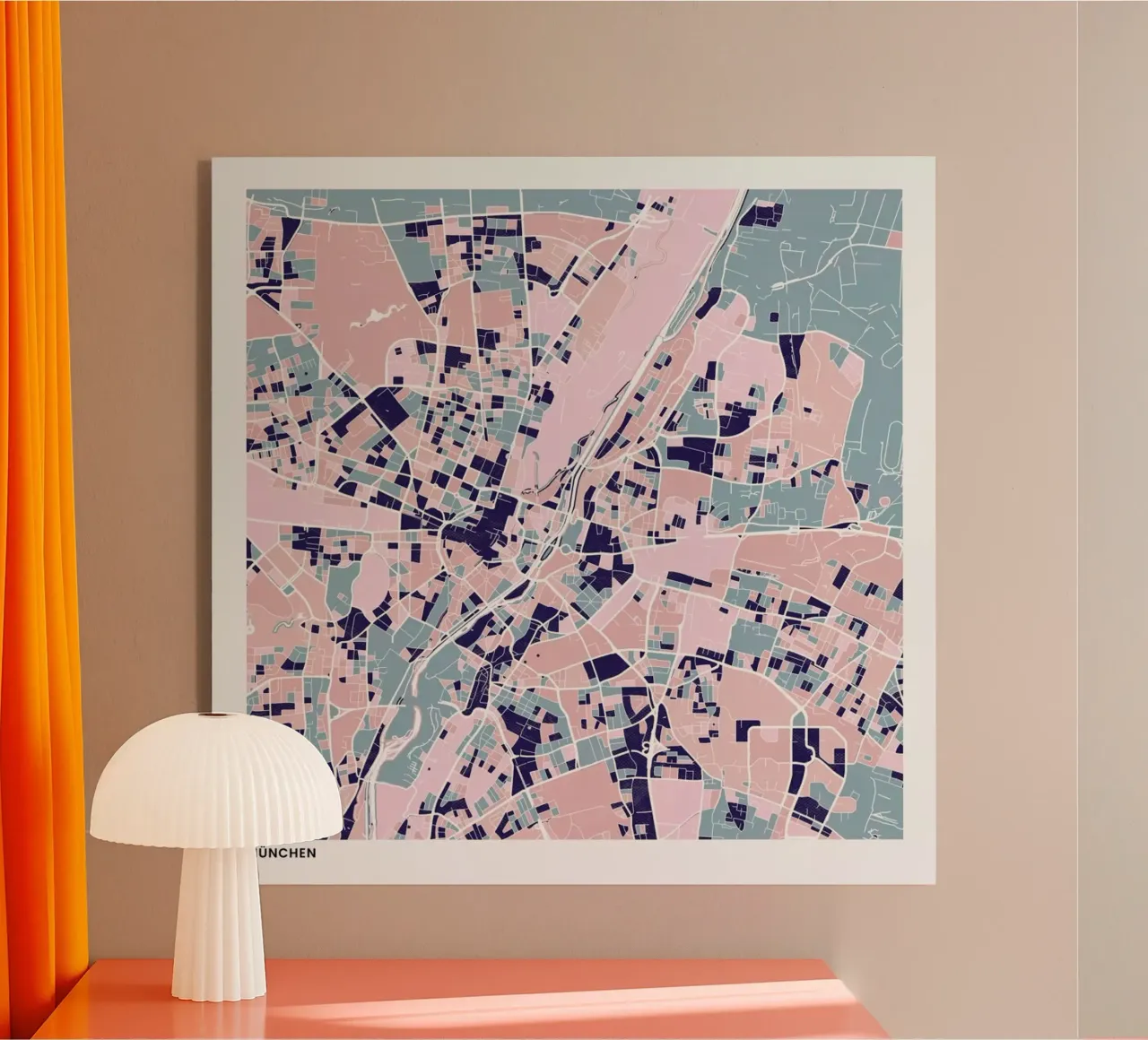 Munich III plexiglass da The Cartography Collection