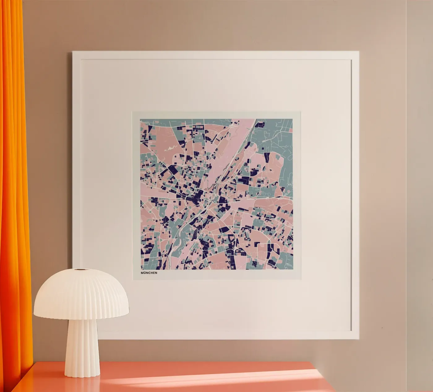 Munich III poster da The Cartography Collection