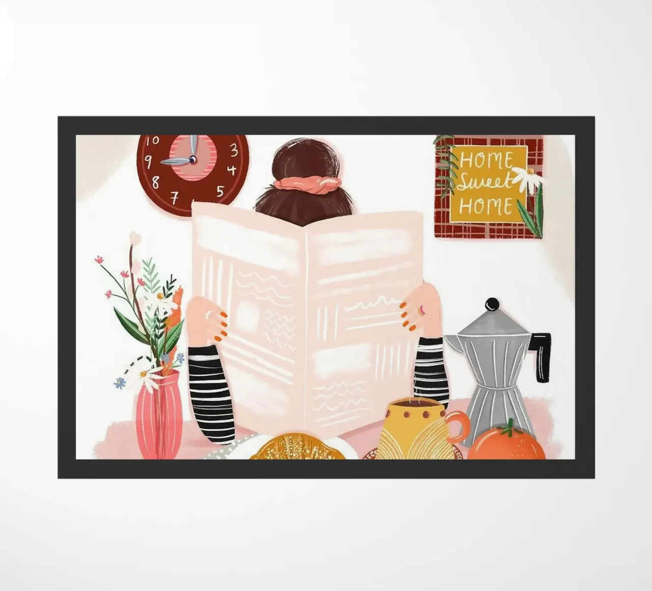 breakfast doormat by Luke Yaeger