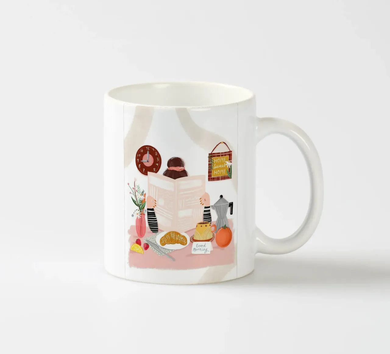 colazione tazza in ceramica da Luke Yaeger