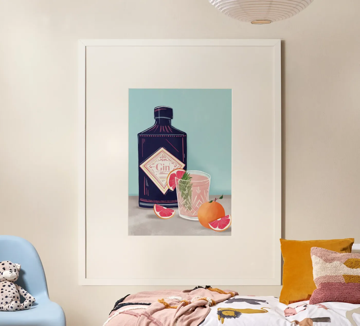 gin bottle poster by Luke Yaeger