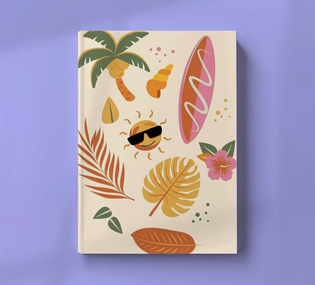 sun with sunglasses notebook by Luke Yaeger