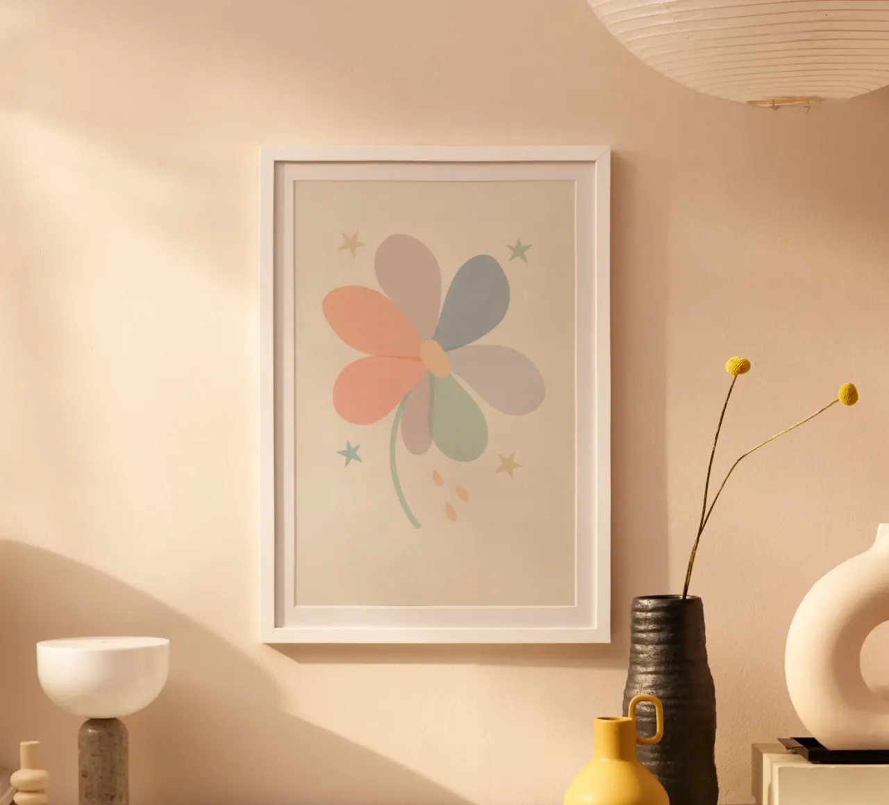 Mimi Flora poster con telaio in plastica da treechild