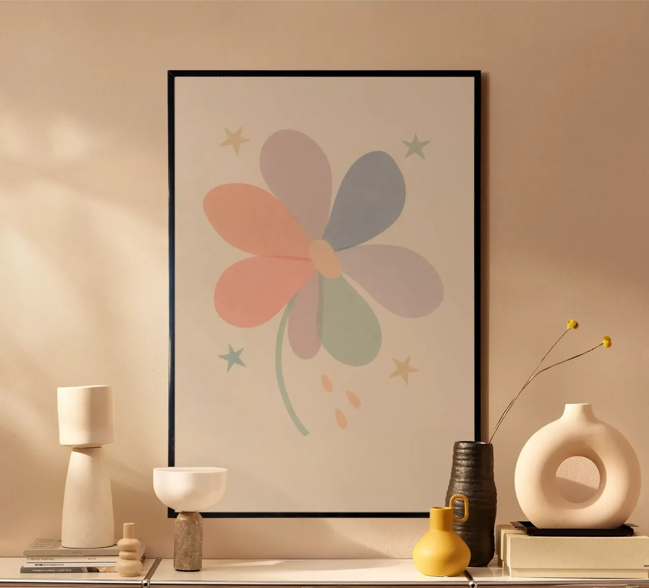 Mimi Flora poster con telaio in plastica da treechild