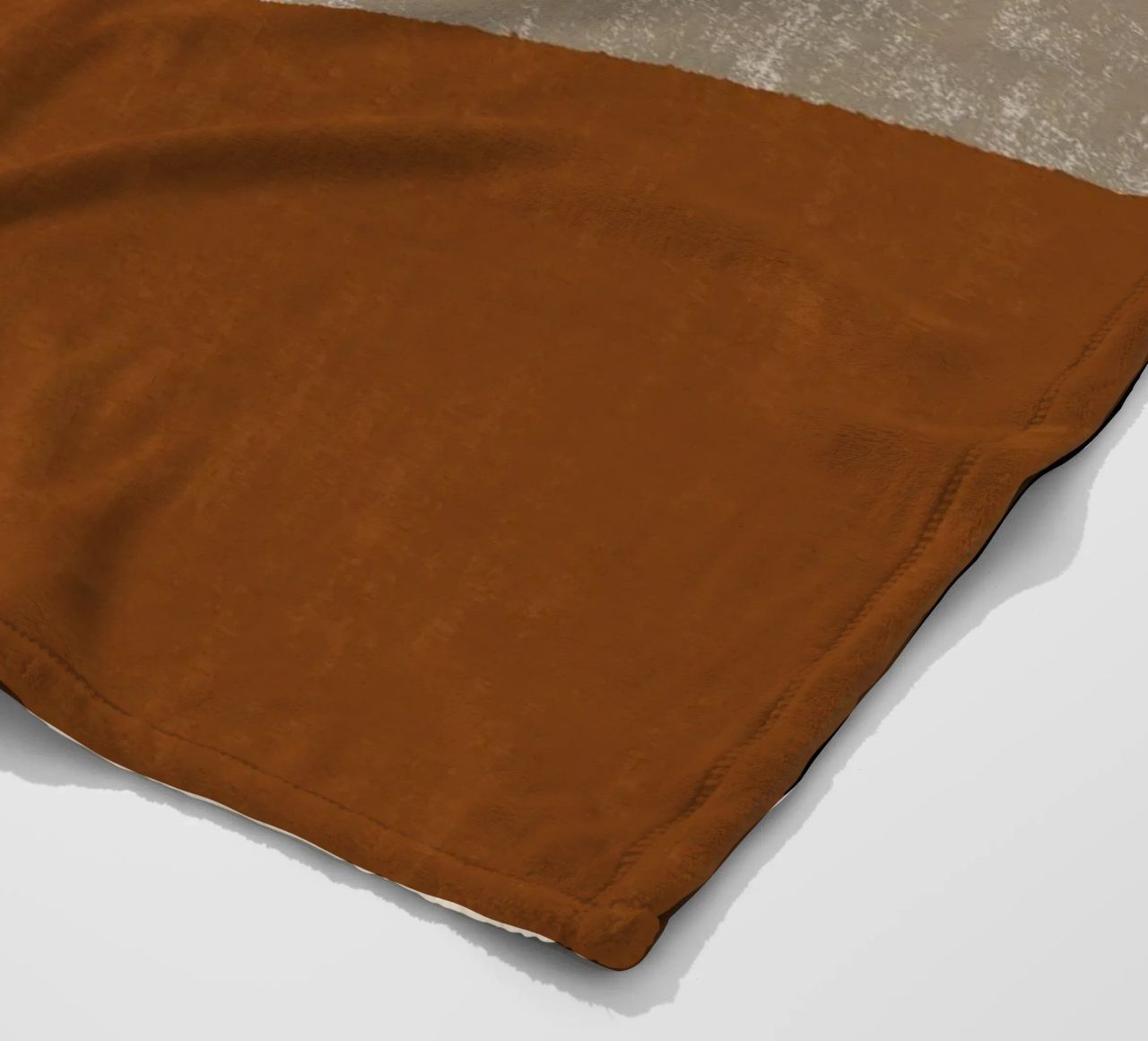 Geometric Compo 1 Filet Landscape - Terracotta Brown coperta in pile da MoonlightPrint