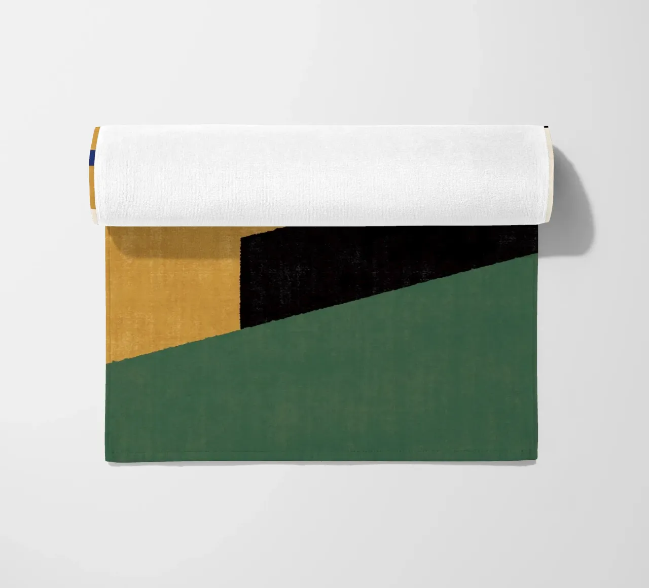 Geometrico Compo 1 Filet Landscape - Verde oro telo mare da MoonlightPrint