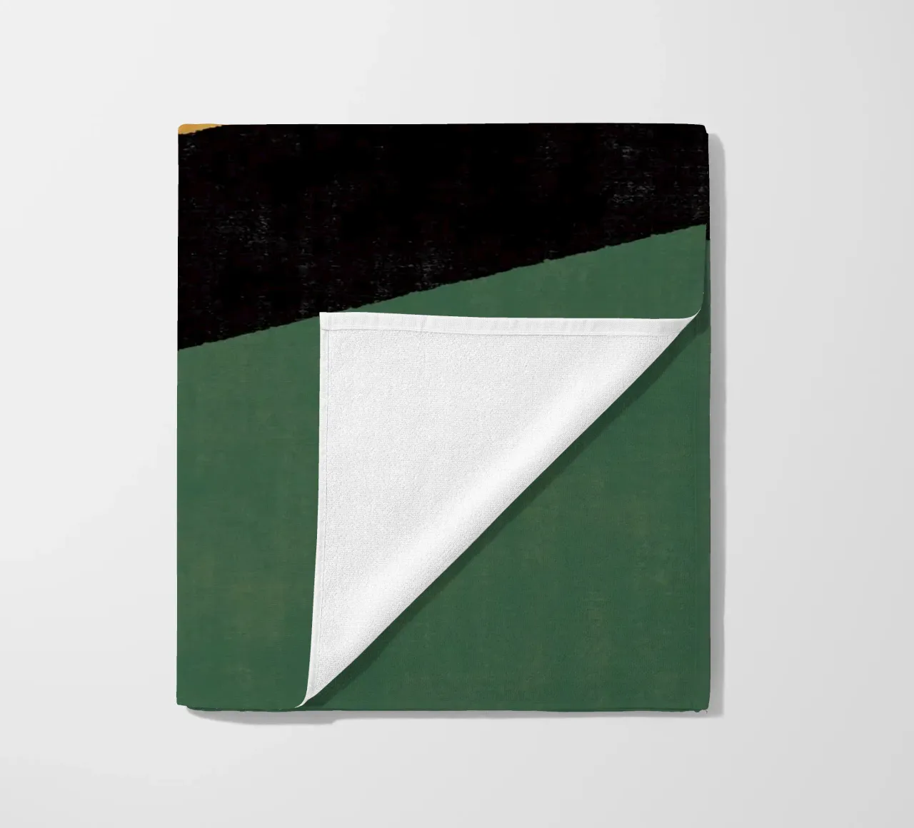 Geometrico Compo 1 Filet Landscape - Verde oro telo mare da MoonlightPrint