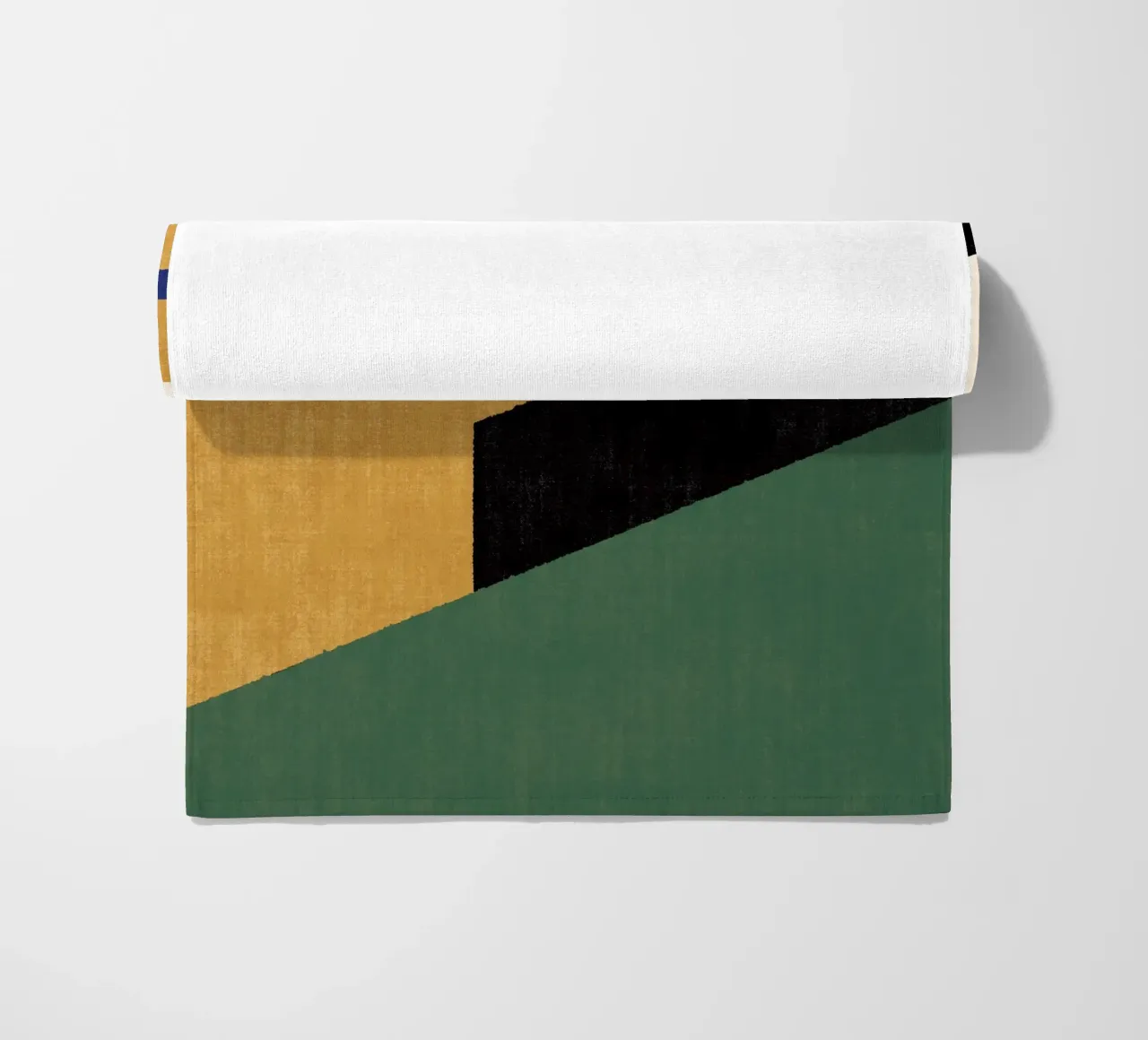 Geometrico Compo 1 Filet Landscape - Verde oro telo mare da MoonlightPrint