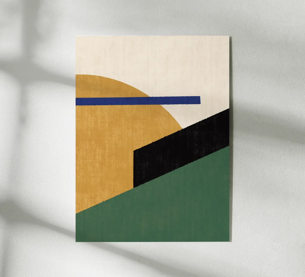 Geometrico Compo 1 Filet Landscape - Verde oro plexiglass da MoonlightPrint
