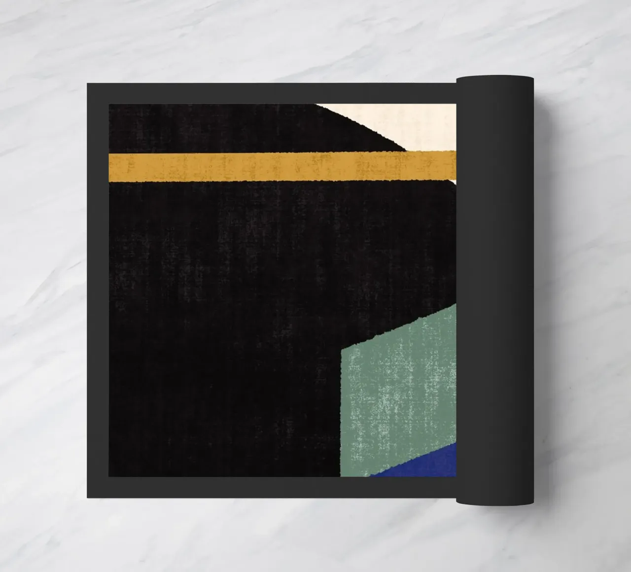 Compo Geometrico 1 Filetto Paesaggio - Blu Verde zerbino da MoonlightPrint
