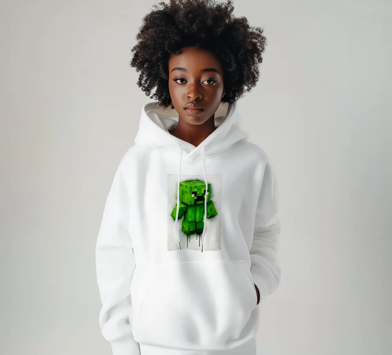 creeper Minecraft felpa con cappuccio da FreeArtStudio