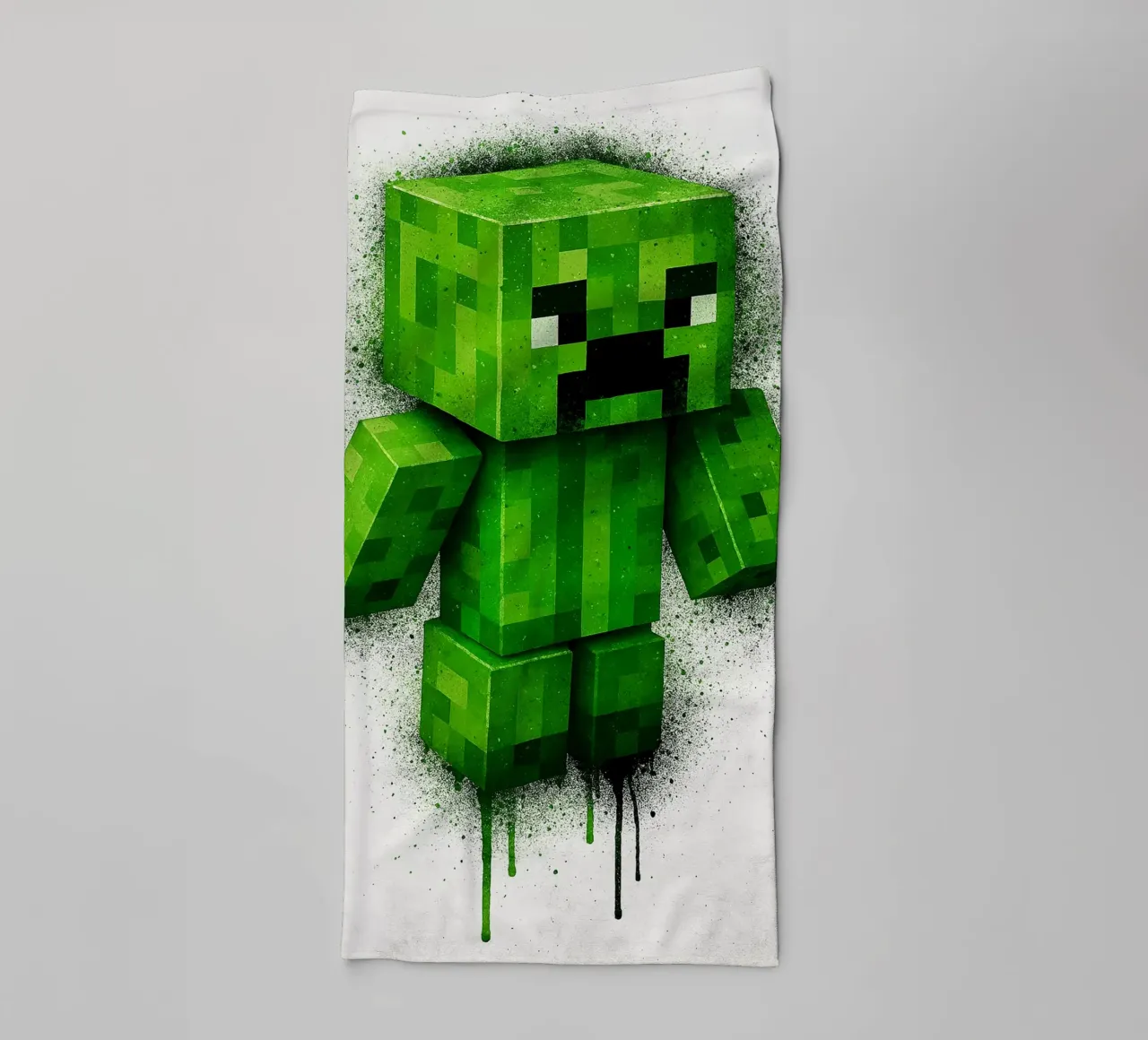 creeper Minecraft asciugamano da bagno da FreeArtStudio