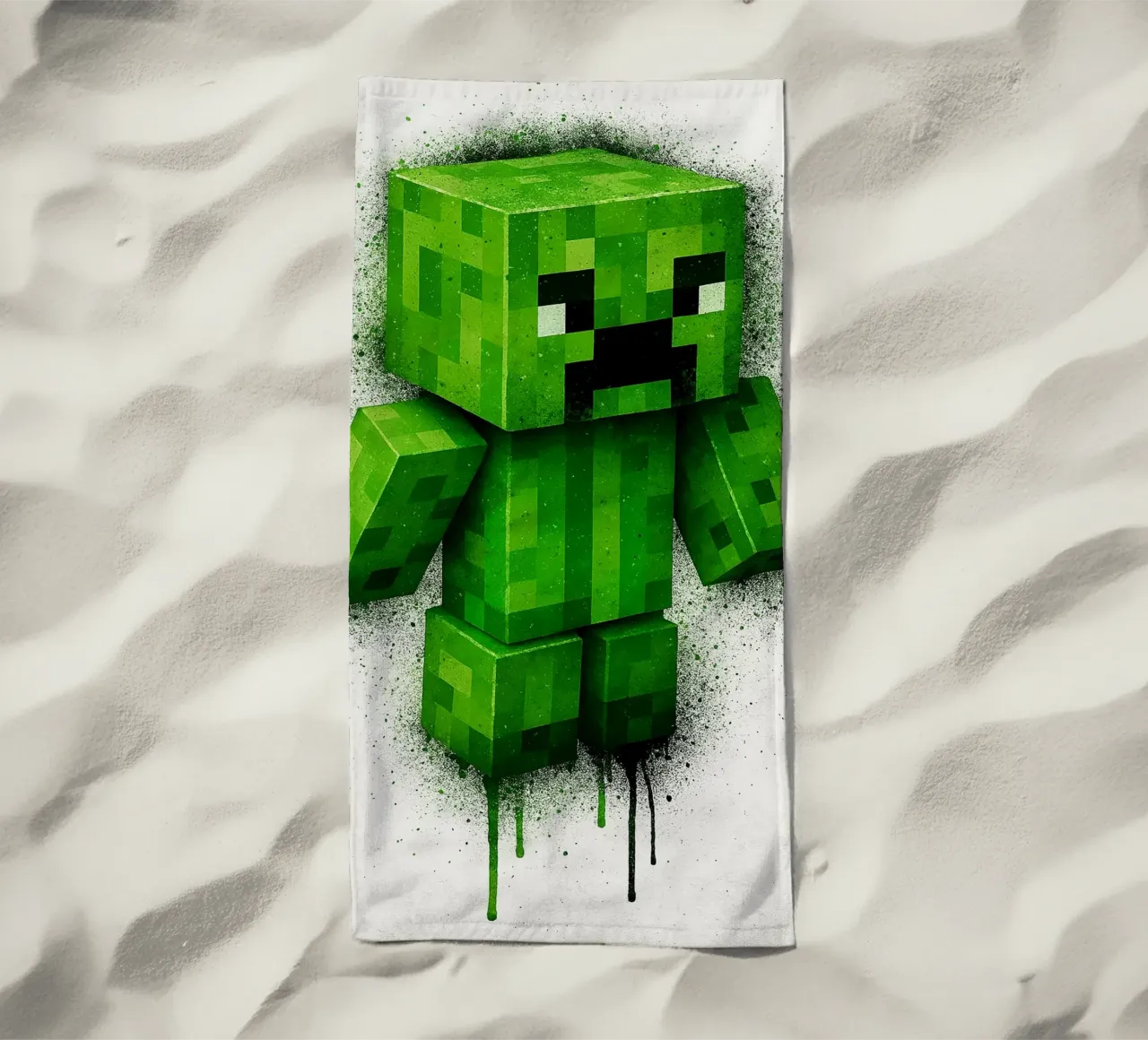 creeper Minecraft telo mare da FreeArtStudio