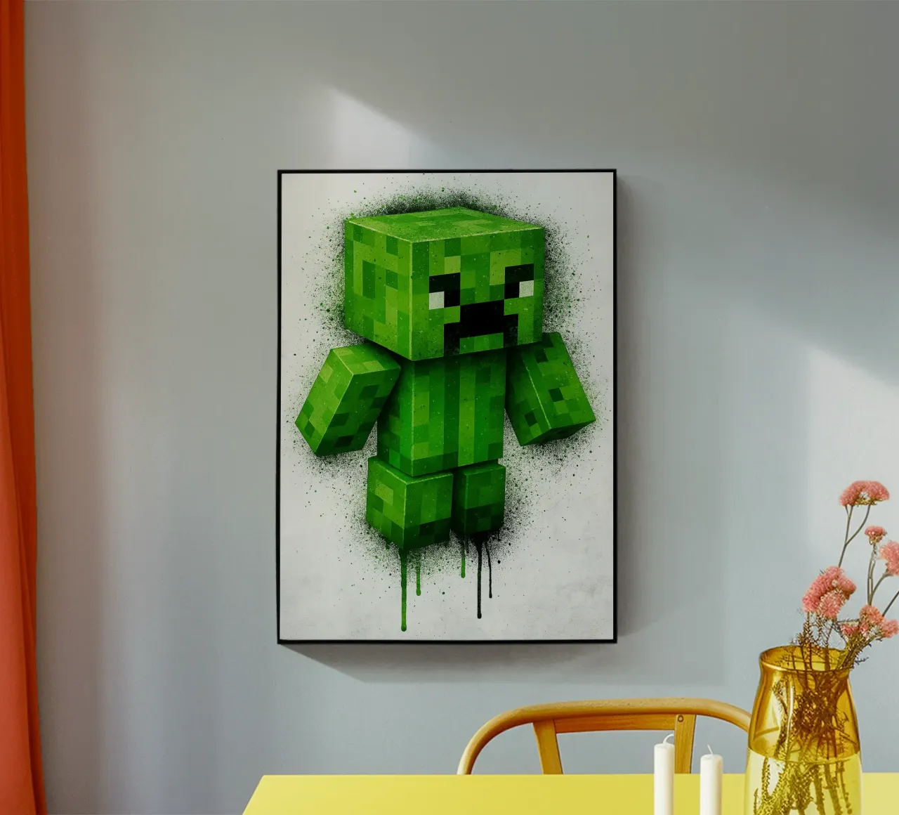 creeper Minecraft plexiglass da FreeArtStudio