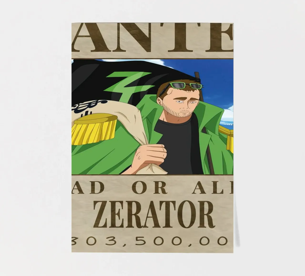Wanted Zerator sticker sheet by Green