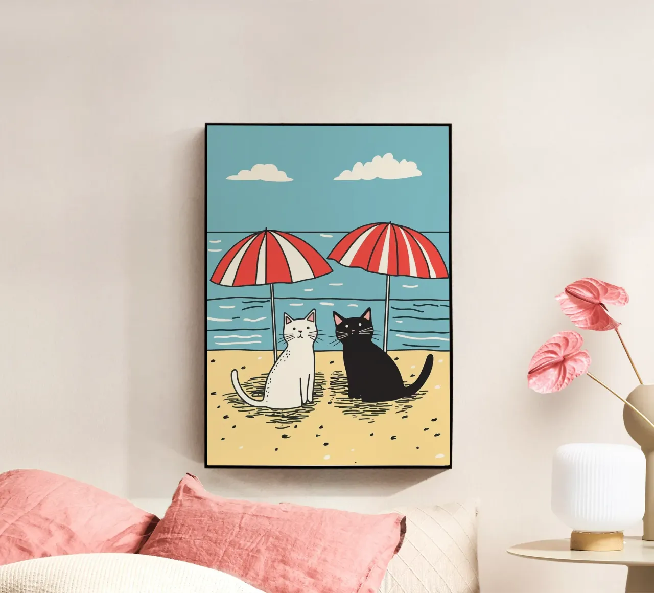 spiaggia dei gatti plexiglass da Luke Yaeger