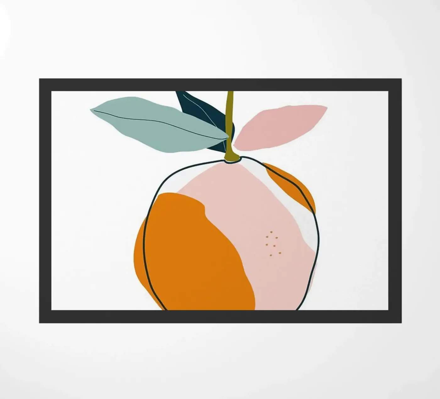 orange Fußmatte von Luke Yaeger