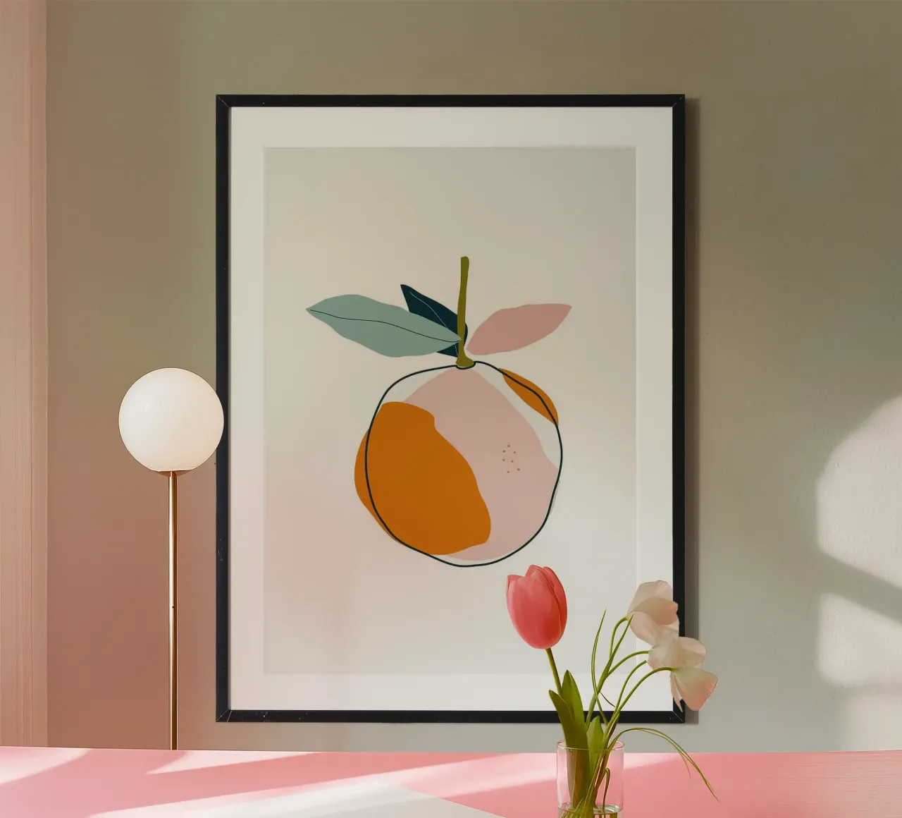 orange poster by Luke Yaeger