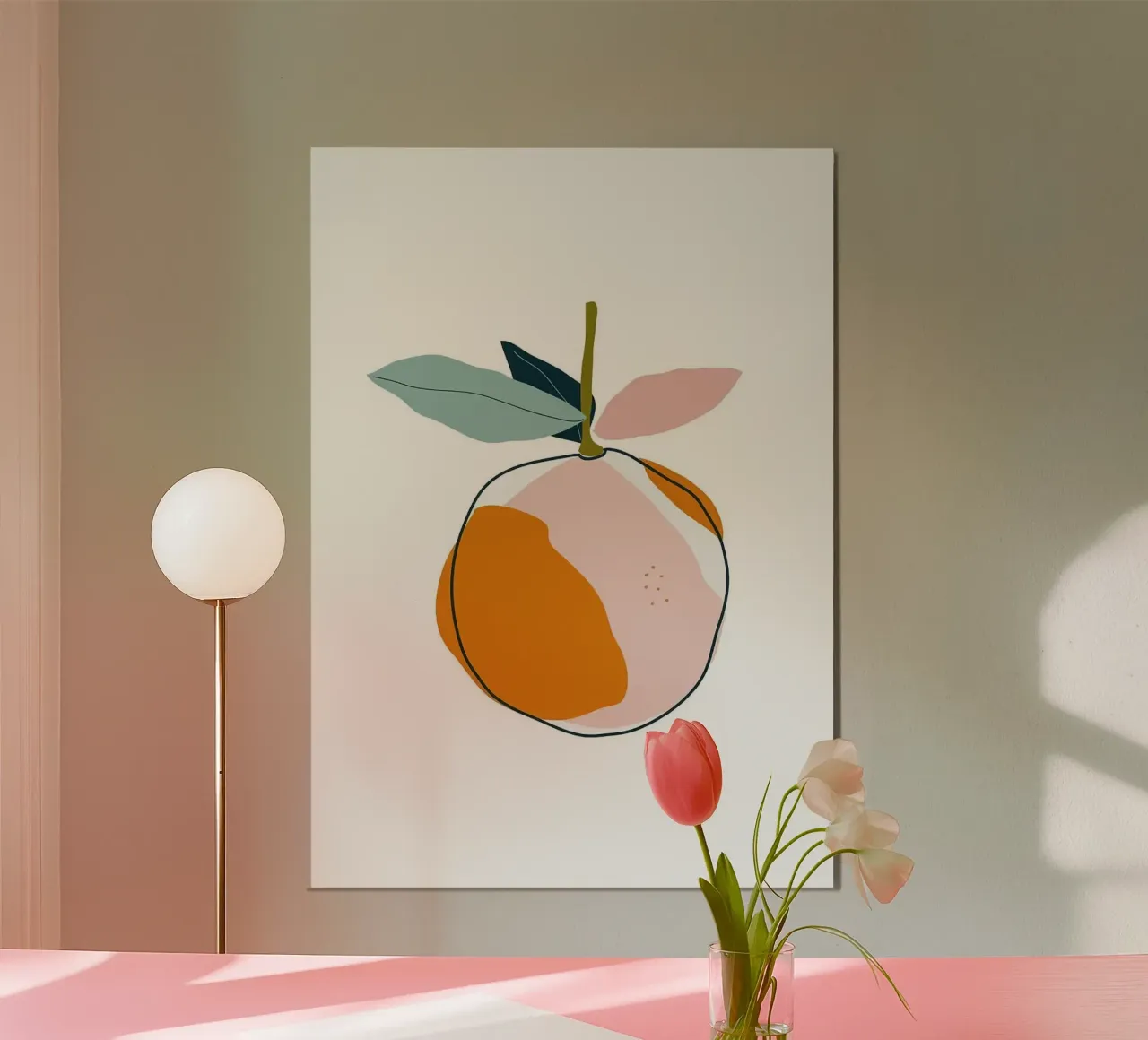 orange poster by Luke Yaeger