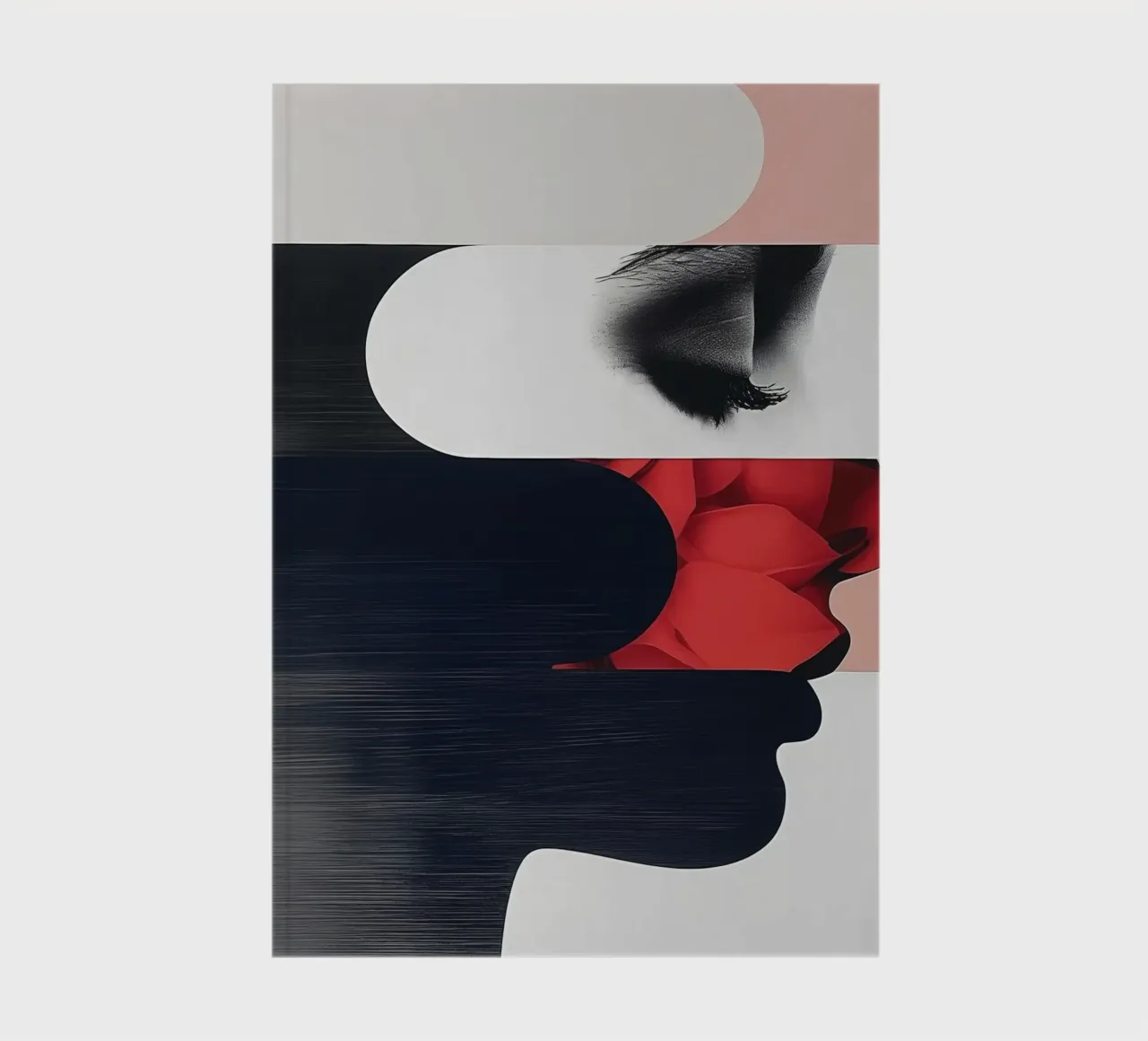 Abstract female portrait notebook by Imagine