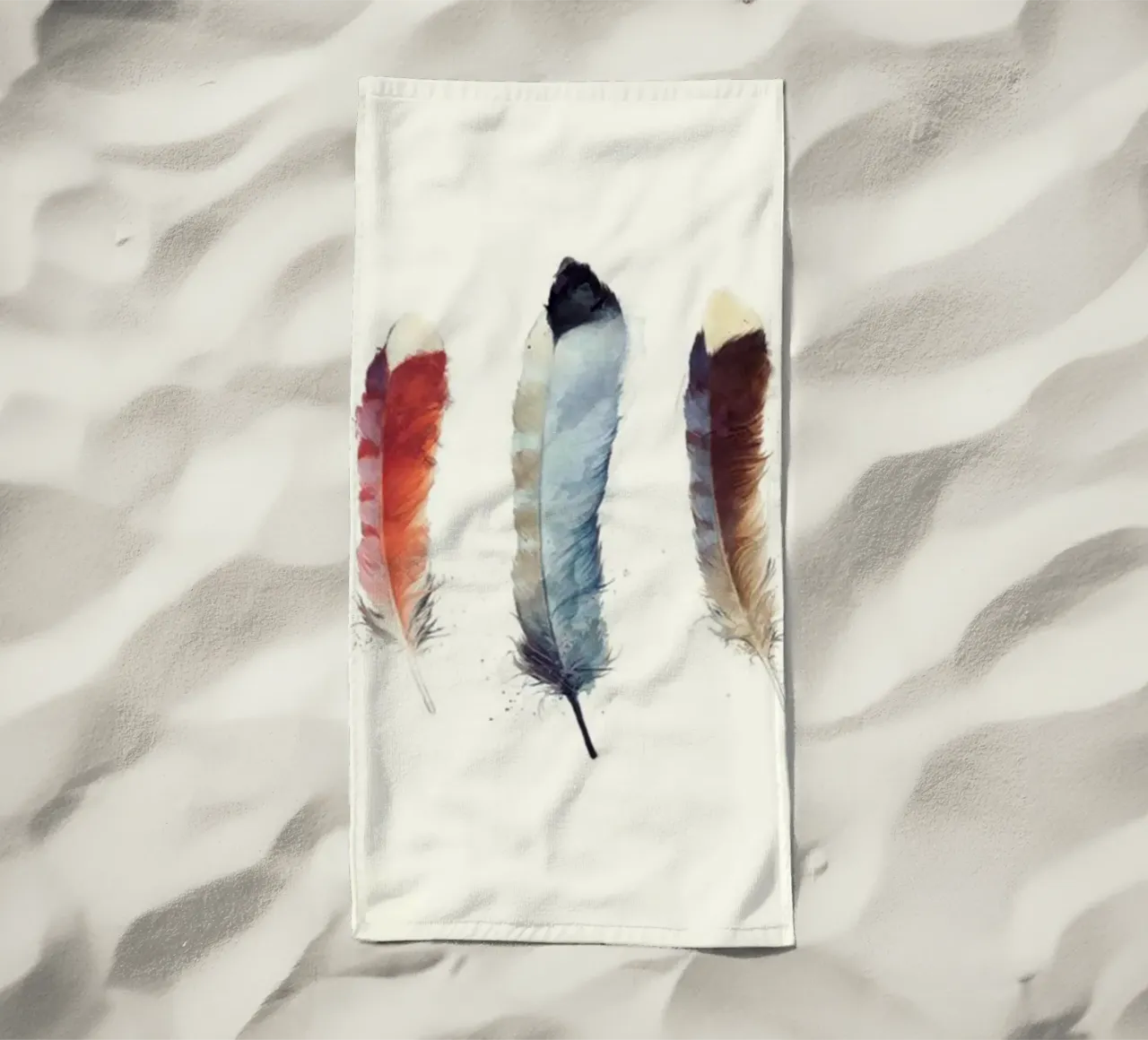 feder vogel zart amy hamilton Strandtuch von komo store