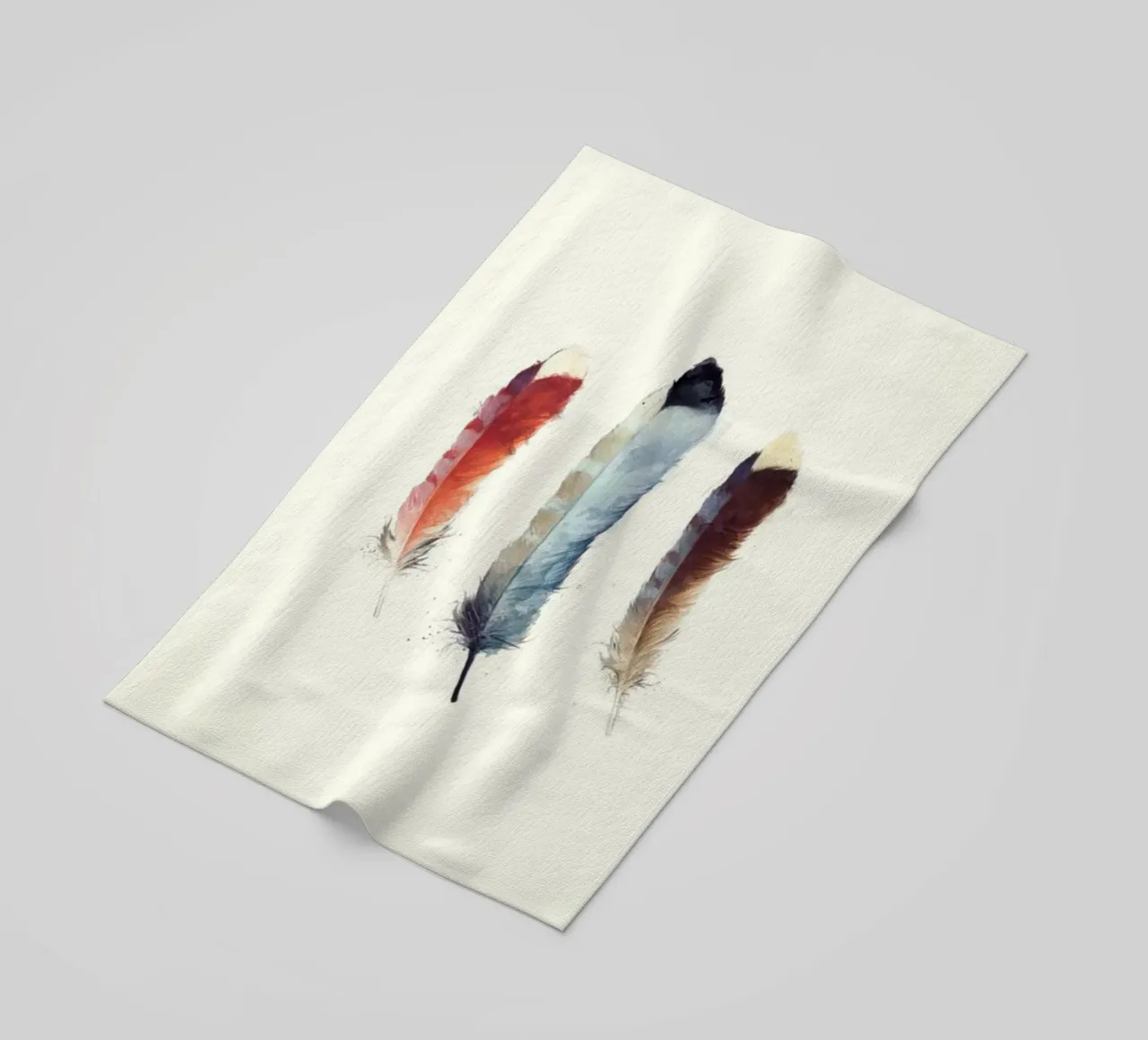 feder vogel zart amy hamilton Strandtuch von komo store
