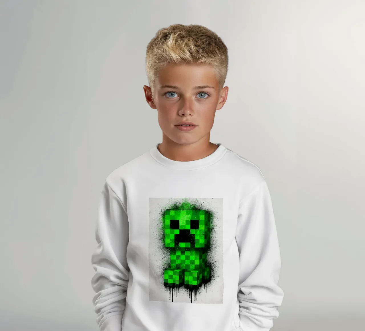creeper MineCraft felpa bambino da FreeArtStudio