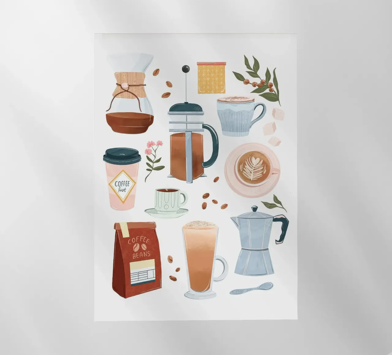 set da caffè pellicola backlit da Luke Yaeger