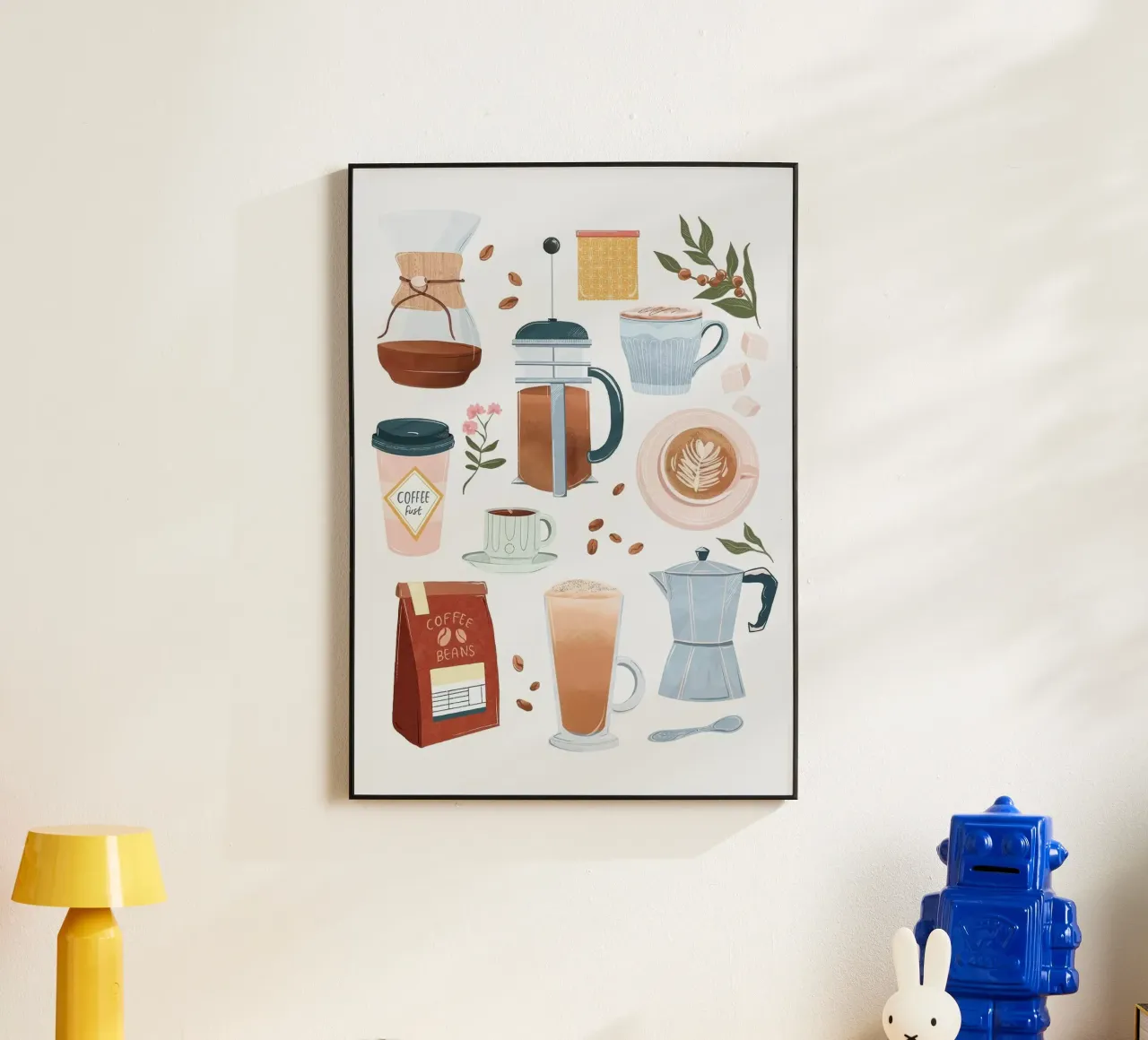 set da caffè pannello forex da Luke Yaeger