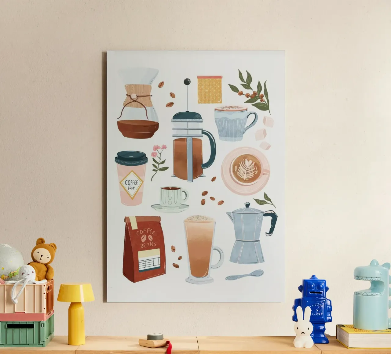 set da caffè pannello forex da Luke Yaeger