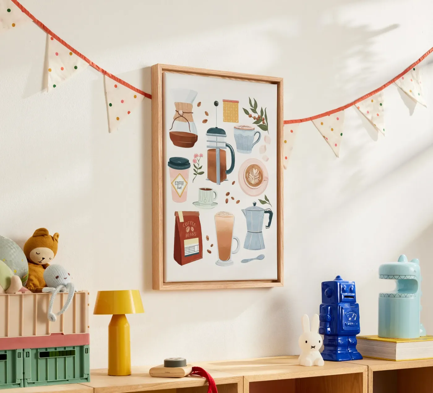 coffee set canvas by Luke Yaeger