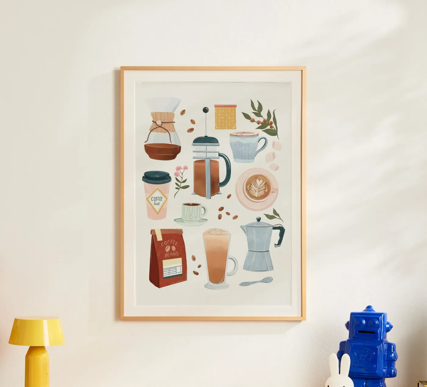 coffee set poster da Luke Yaeger