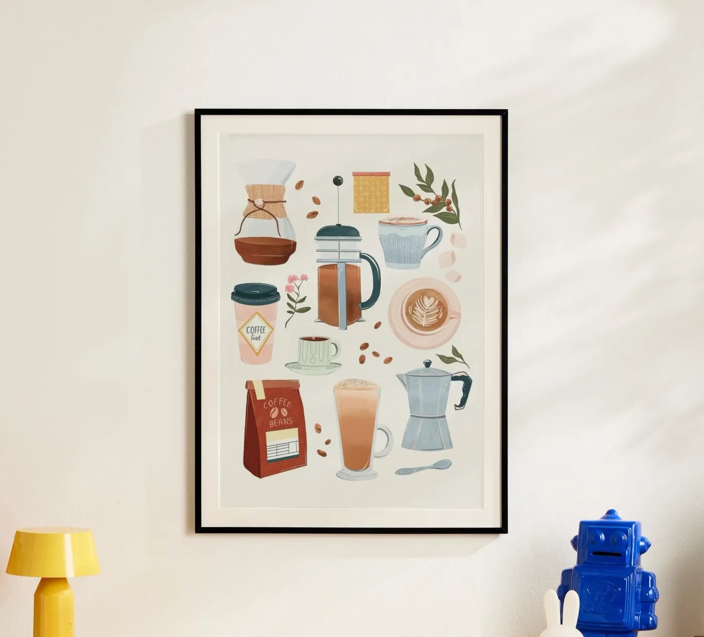 coffee set poster da Luke Yaeger
