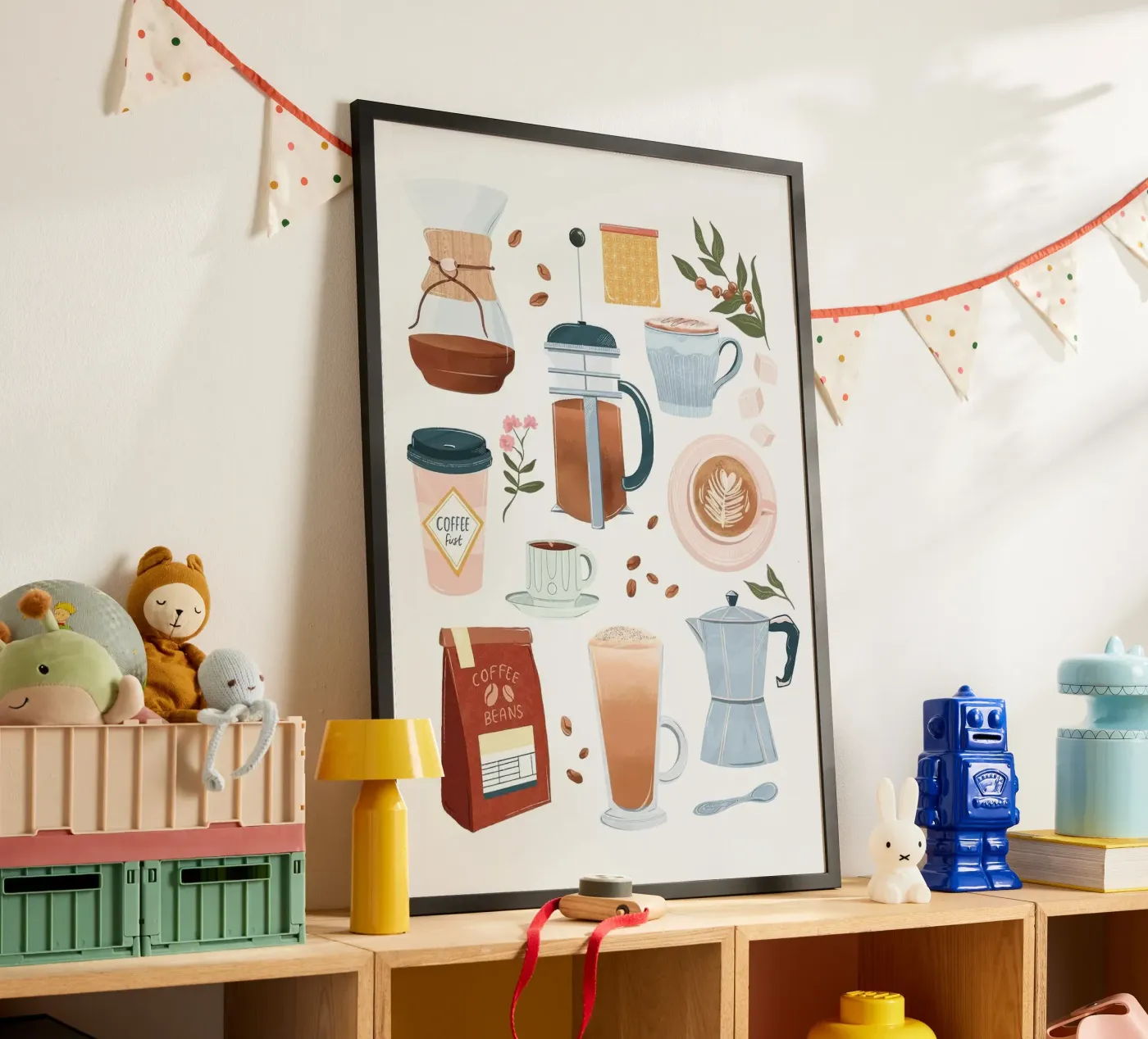 coffee set poster da Luke Yaeger