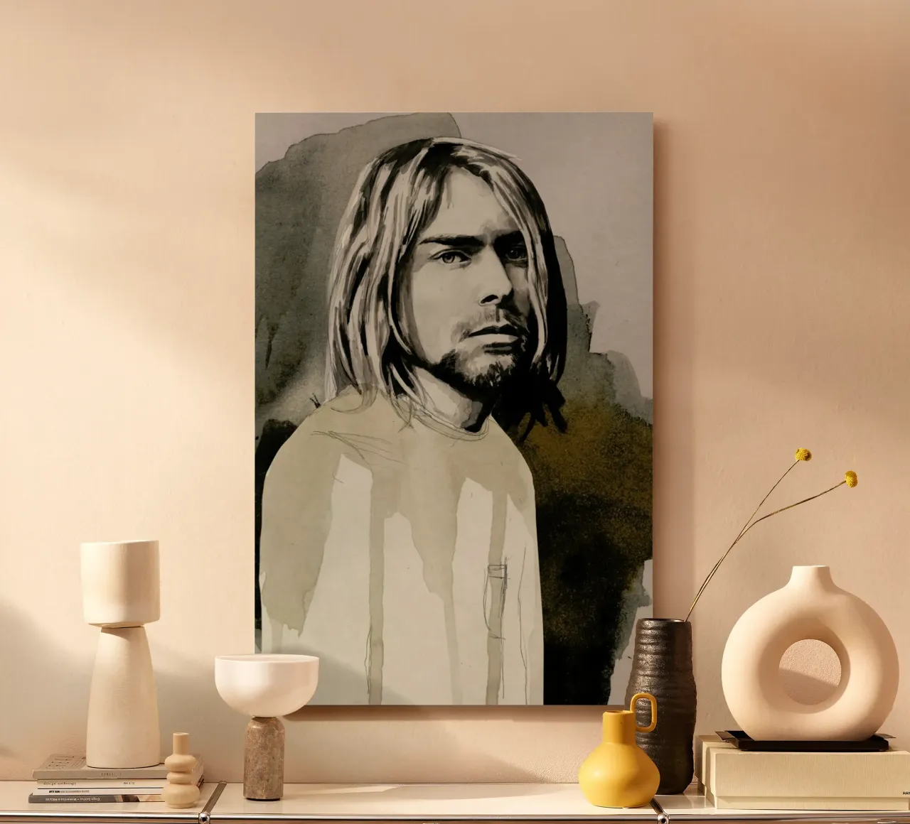 Kurt Cobain alluminio dibond da David Diehl